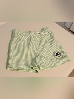 Disney x Janie & Jack Mickey Mouse Seersucker Shorts (18-24 months)